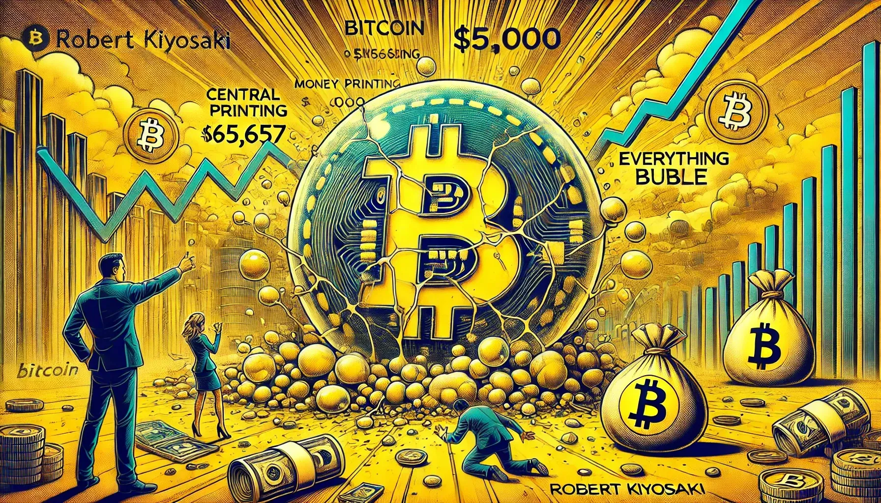 L'autore di 'Padre Ricco, Padre Povero' prevede che Bitcoin potrebbe scendere a $5.000, poi riprendersi a $250.000